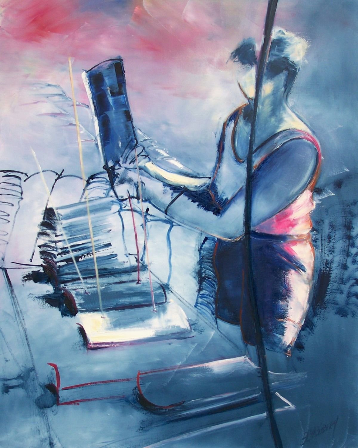 lenfilage-huile-sur-toile lenfilage huile sur toile